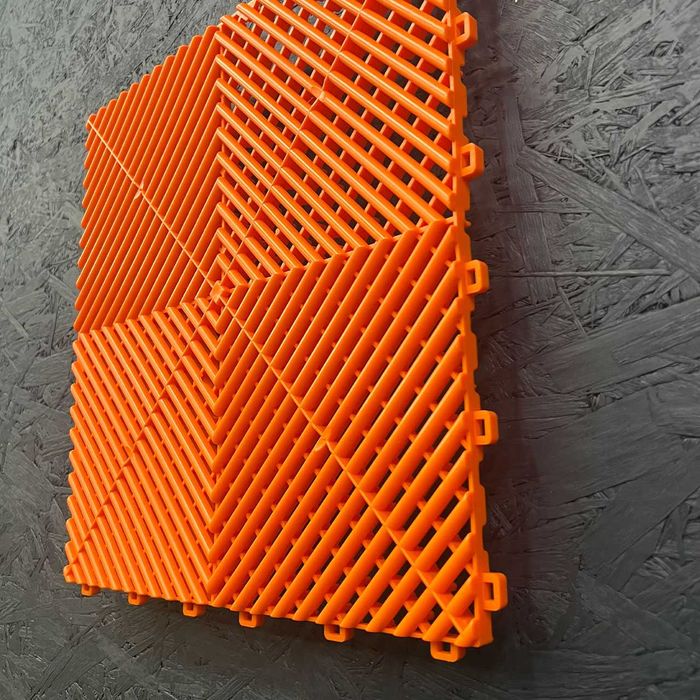 Pardoseala Modulara Garaj si Service Portocaliu Orange Made in Romania