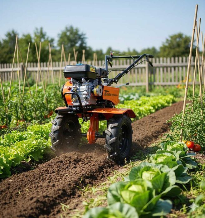 Мотоблок с колёсами ТТ Т70ЦА  Бензиновый Мотокультиватор РАССРОЧКА