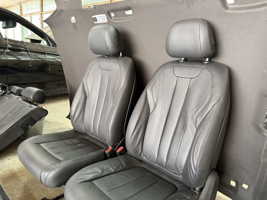 Черен салон bmw x5 f15 седалки, таван, кори