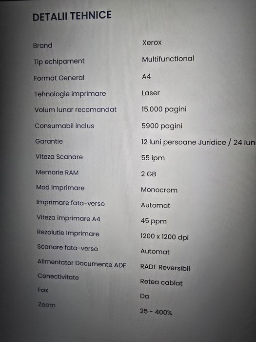 Xerox versalink B405 full duplex