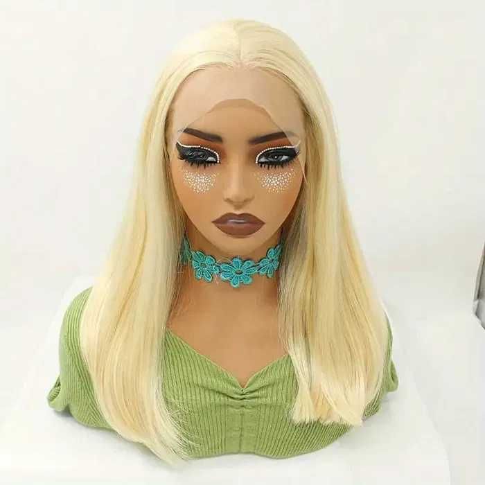 Елегантна руса перука с дантела отпред лейс фронт