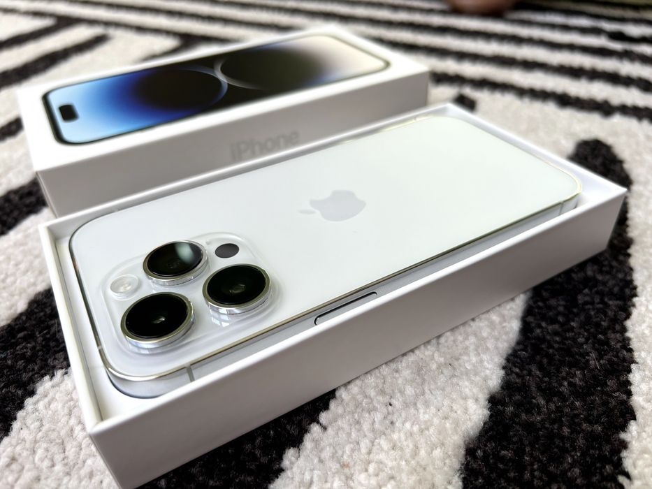  iPhone 14 Pro | Silver | 128 GB | КАТО НОВ | ОСТАВАЩА ГАРАНЦИЯ 1 ГОД