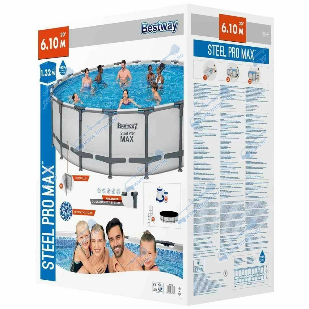 Намаление!!Басейн 6.10м/1.32м нов Bestway с гаранция
