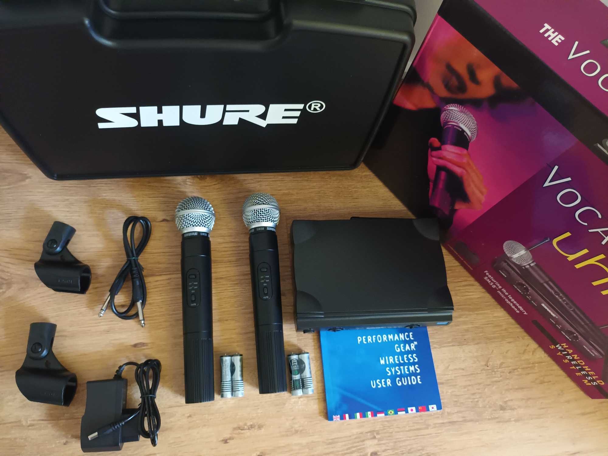 Microfoane profesionale Shure SM 58 set X2 Karaoke Sedinte Biserica