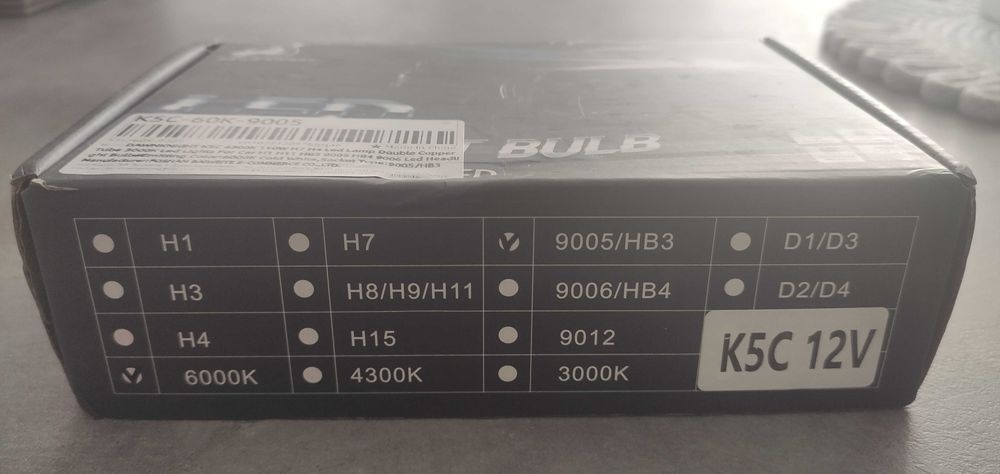 LED фарове HB3 6000K Dawnknight