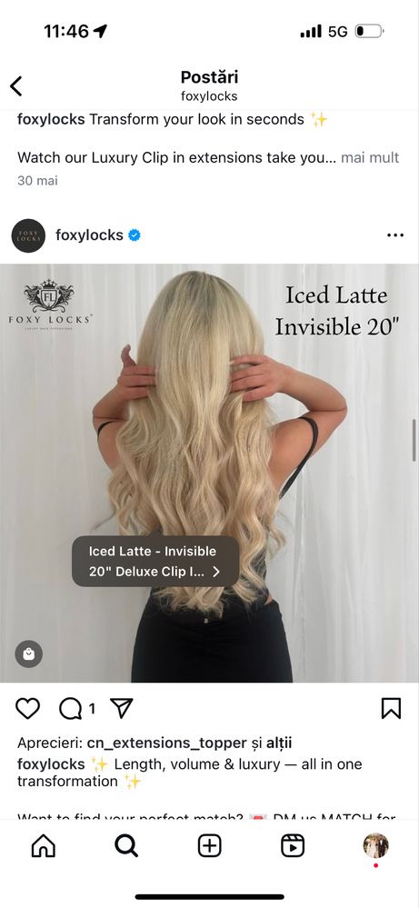 Extensii clip on Deluxe Foxy Locks