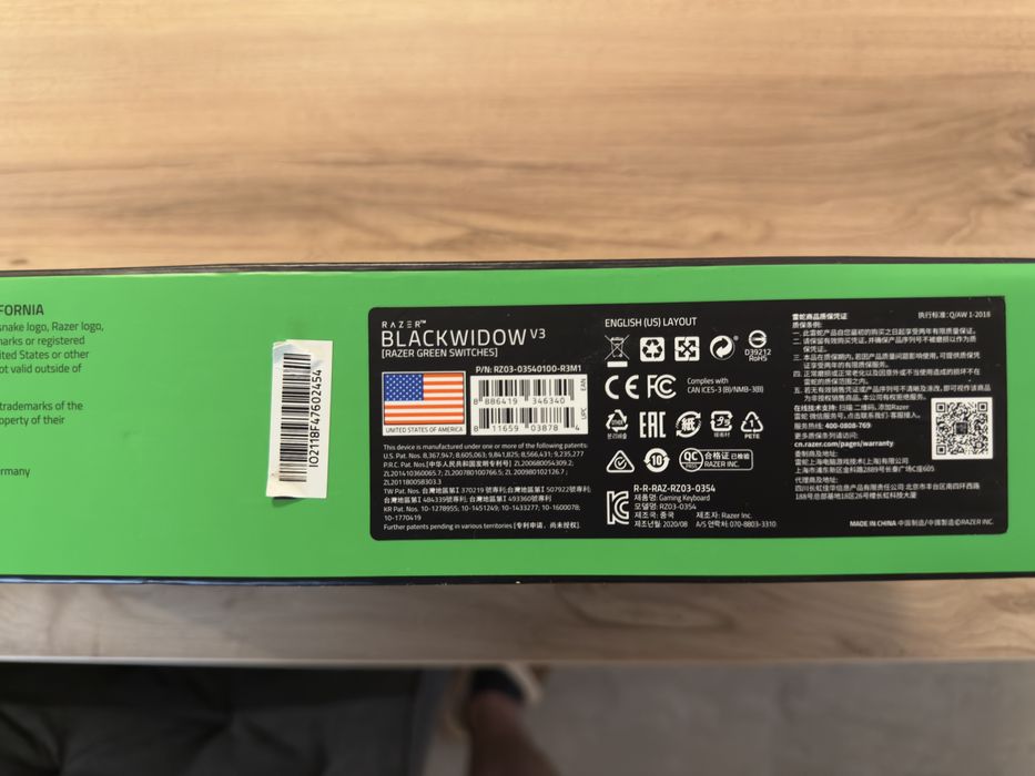 Razer BlackWidow V3 – механична геймърска клавиатура, като нова