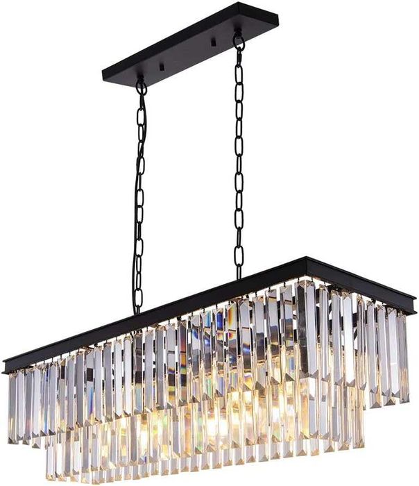 Candelabru de cristal  Luxury Wellmet cu 9 lumini, 87 cm