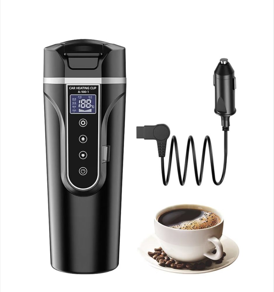 Електрическа кана, 12V/24V, за пътуване, 450 ml
