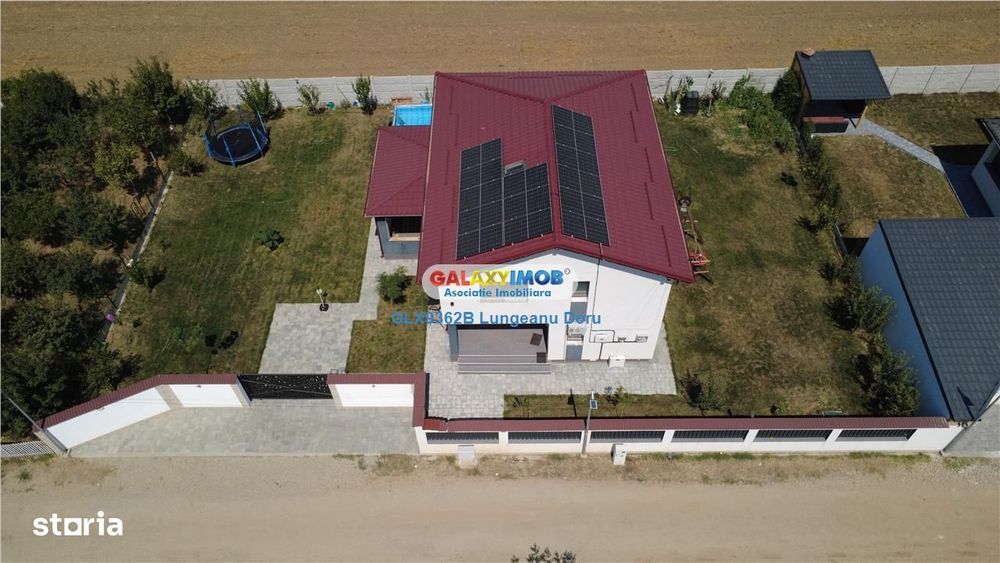 Vila P+1E,terasa, piscina, curte, 0 Costuri ergetice, Ulmi - A1