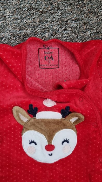 Salopeta Craciun C&A marime 74, noua