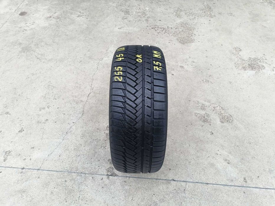 O anvelopa iarna 255 45 18 continental wintercontact TS850 cu 7,5 mm