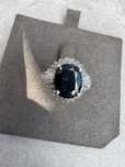 Inel din platina, safir si diamante