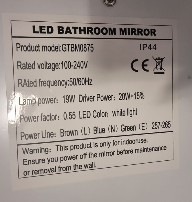 LED Огледало Sonni