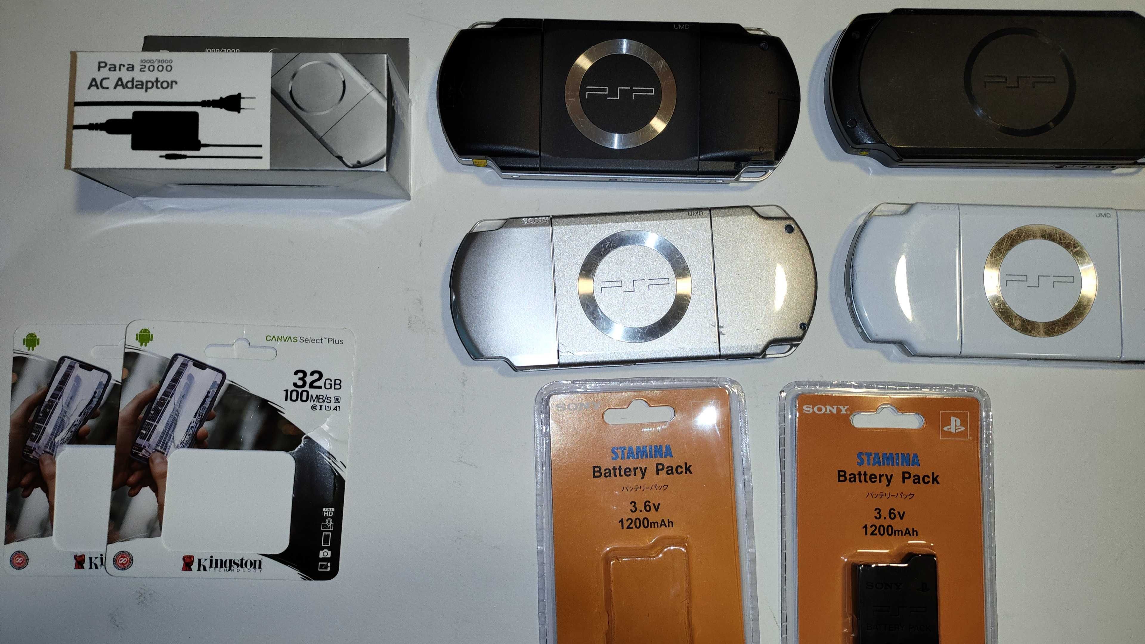 Psp street конзола Sony 2000, 1000, мемори карта игри псп хакната