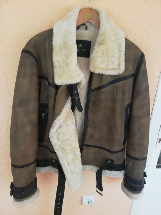 Geaca piele bărbati cu blana Empire Leather Xl