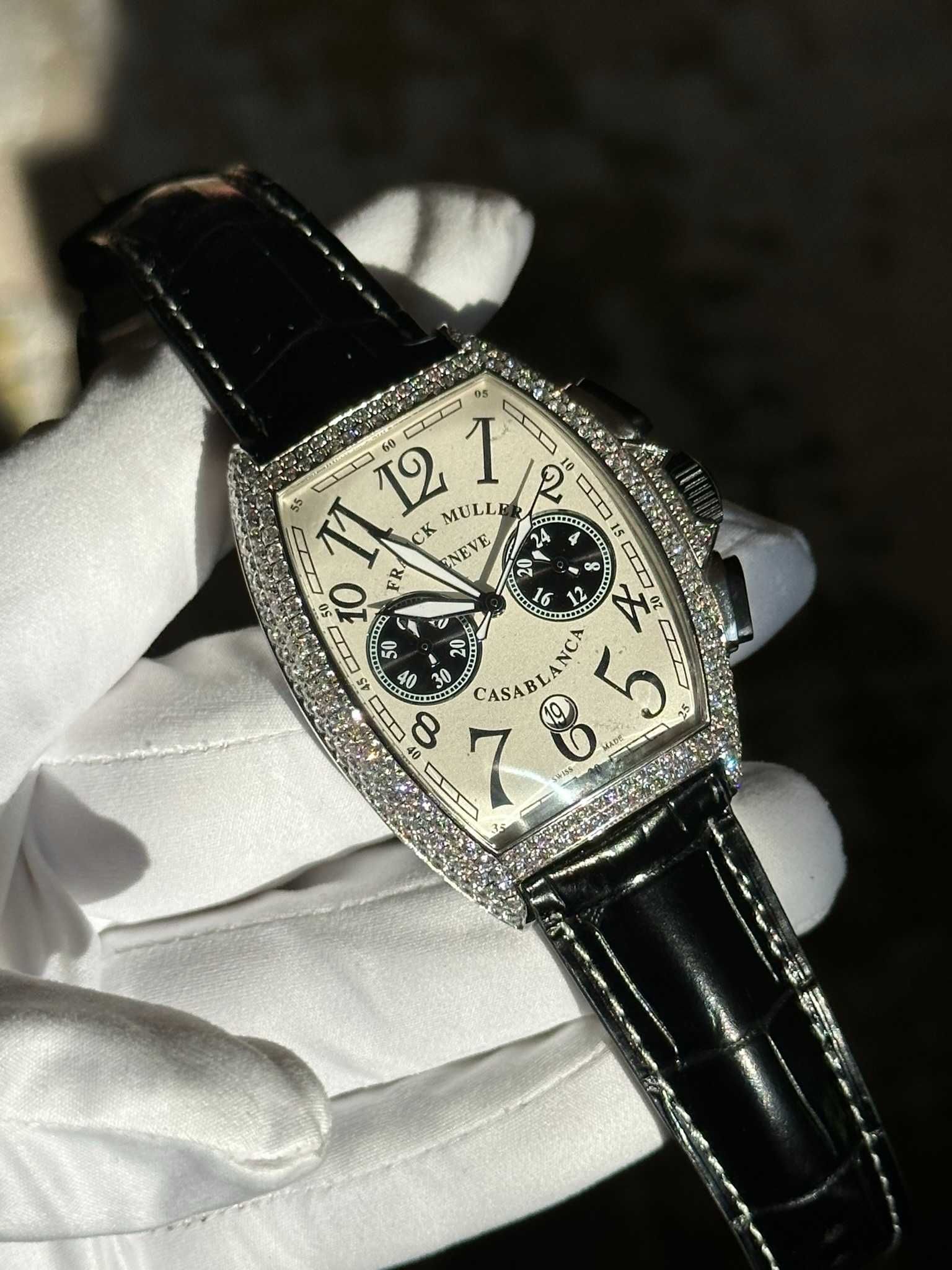 Franck Muller CASABLANCA Full Pietre Chrono Baterie