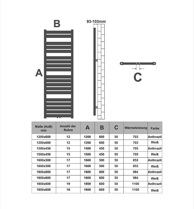 Радиатор за баня с поставка за кърпи