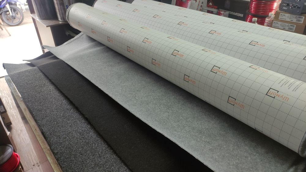 Карпет ткань самоклеющаяся для салона автомобиля фирмы Шумoff