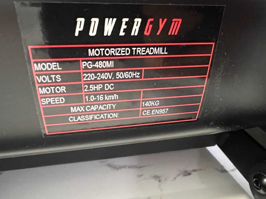 Беговая дорожка POWERGYM PG-480MI  140кг , с вибрирующей лентой