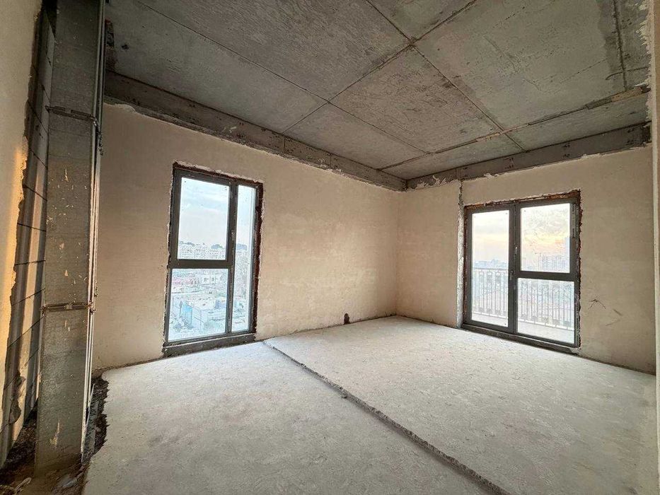 ЖК Mirabad Avenue Госпитальный 2-ком 5/10 59 м² коробка 4 окна 3-линия