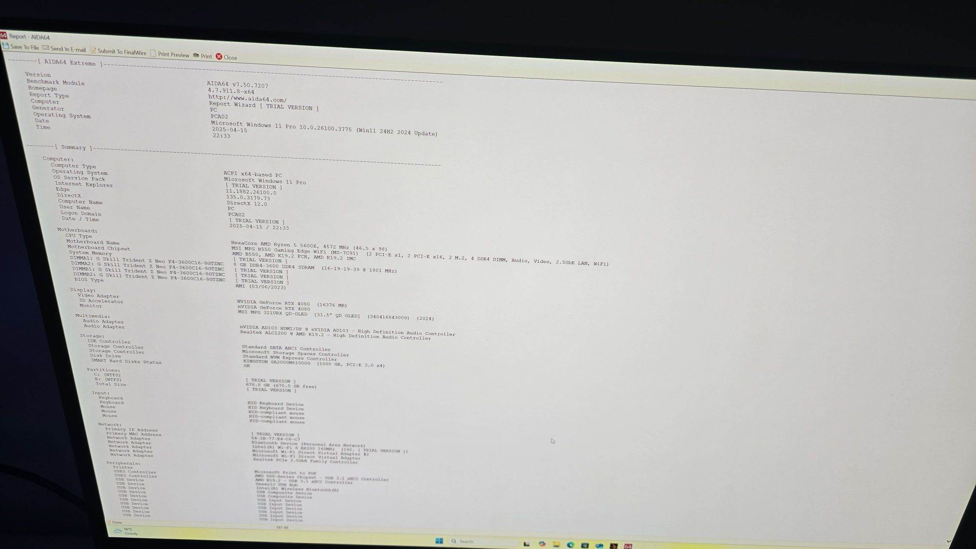 PC Gaming Ryzen 5/RTX 4080