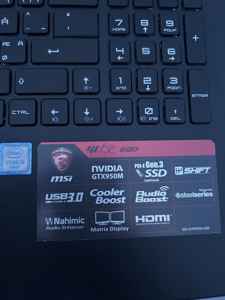 Laptop gaming MSI