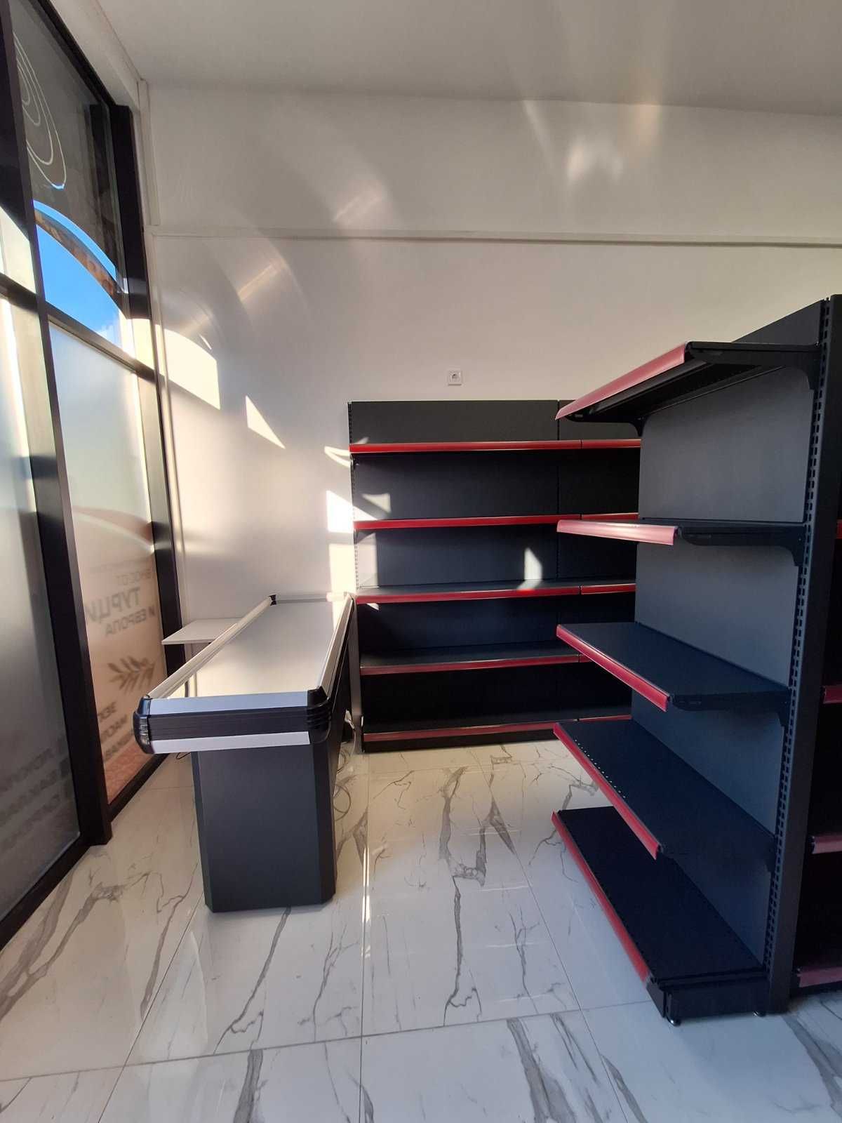 НОВО! Налични Касови модули / Каса за магазин 220cm. тъмно сив