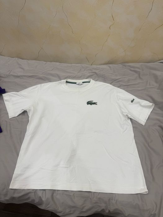 Футболка Lacoste белая оригинал, размер L
