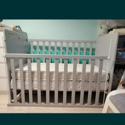 Детско легло MICUNA 60х120 см сив цвят