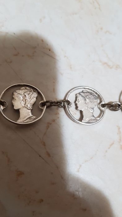 Bratara de dama argint,vintage, foarte veche,model deosebit