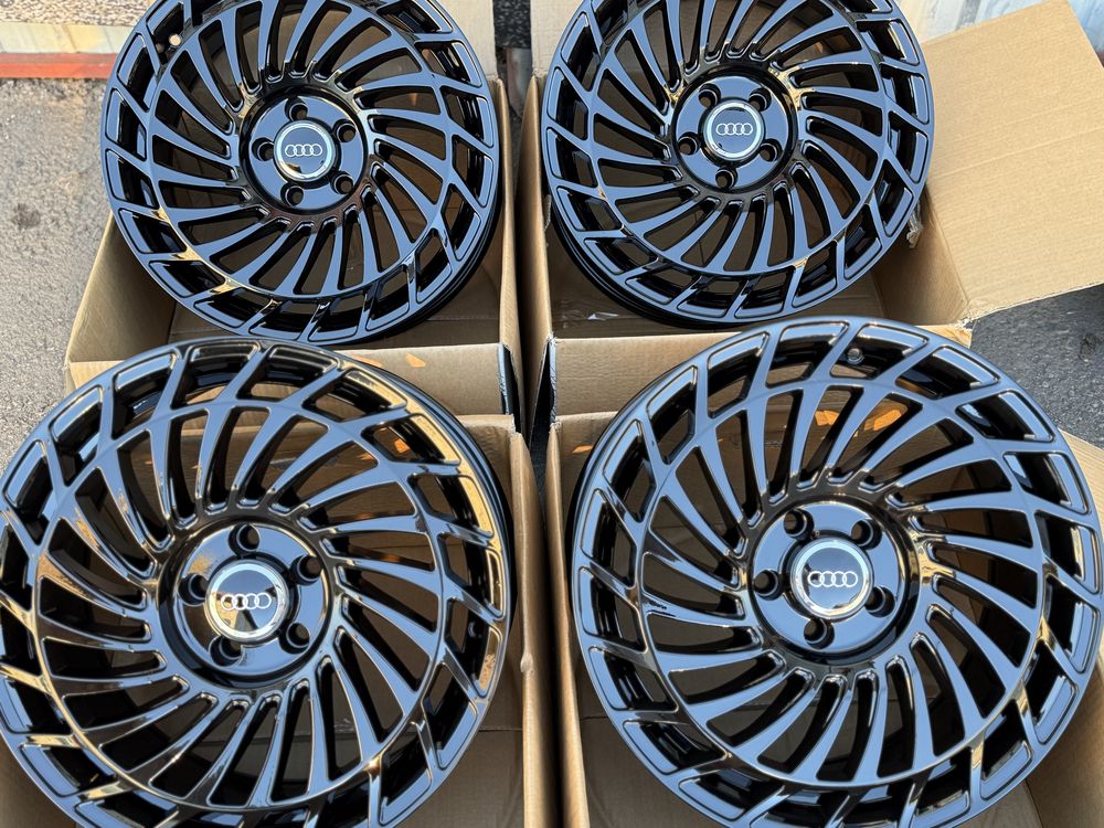 Jante aliaj noi AUDI RS FULL BLACK-  A4 A5 A6 Q3 Q5 - 5x112 R18