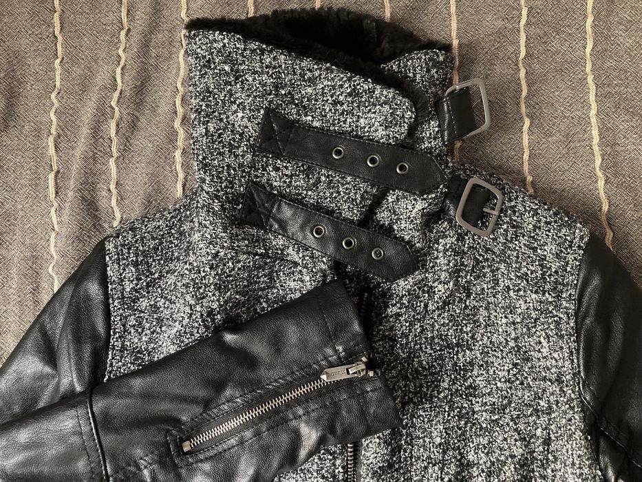 Jacheta / Jacket (geaca) Guess piele si lana