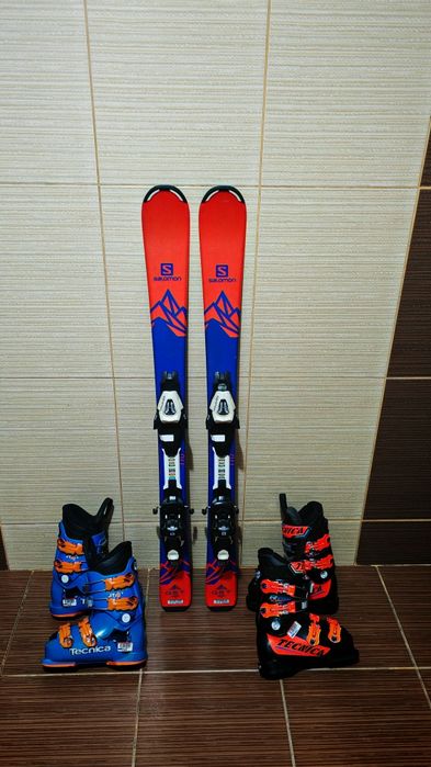 Schiuri Salomon qst max 110 set copii -clapari ski