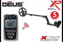 Detector profesional de metale XP Deus v5 cu bobina whireless 28X35RC