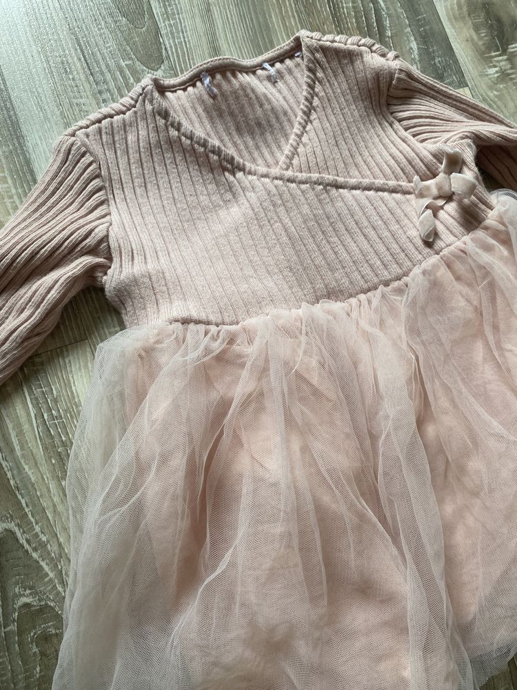 Розова рокличка за момиче 74-80