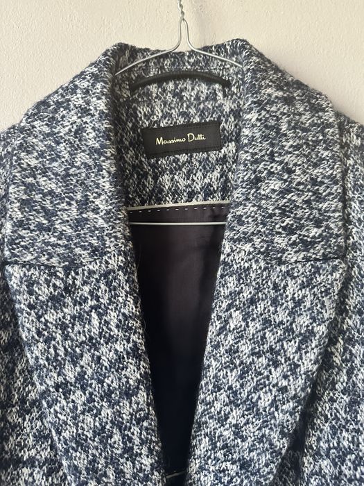 Късо зимно палто от вълна Massimo Dutti