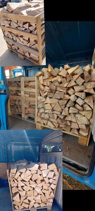 Vind Lemne Uscate Stejar Fag Paletat