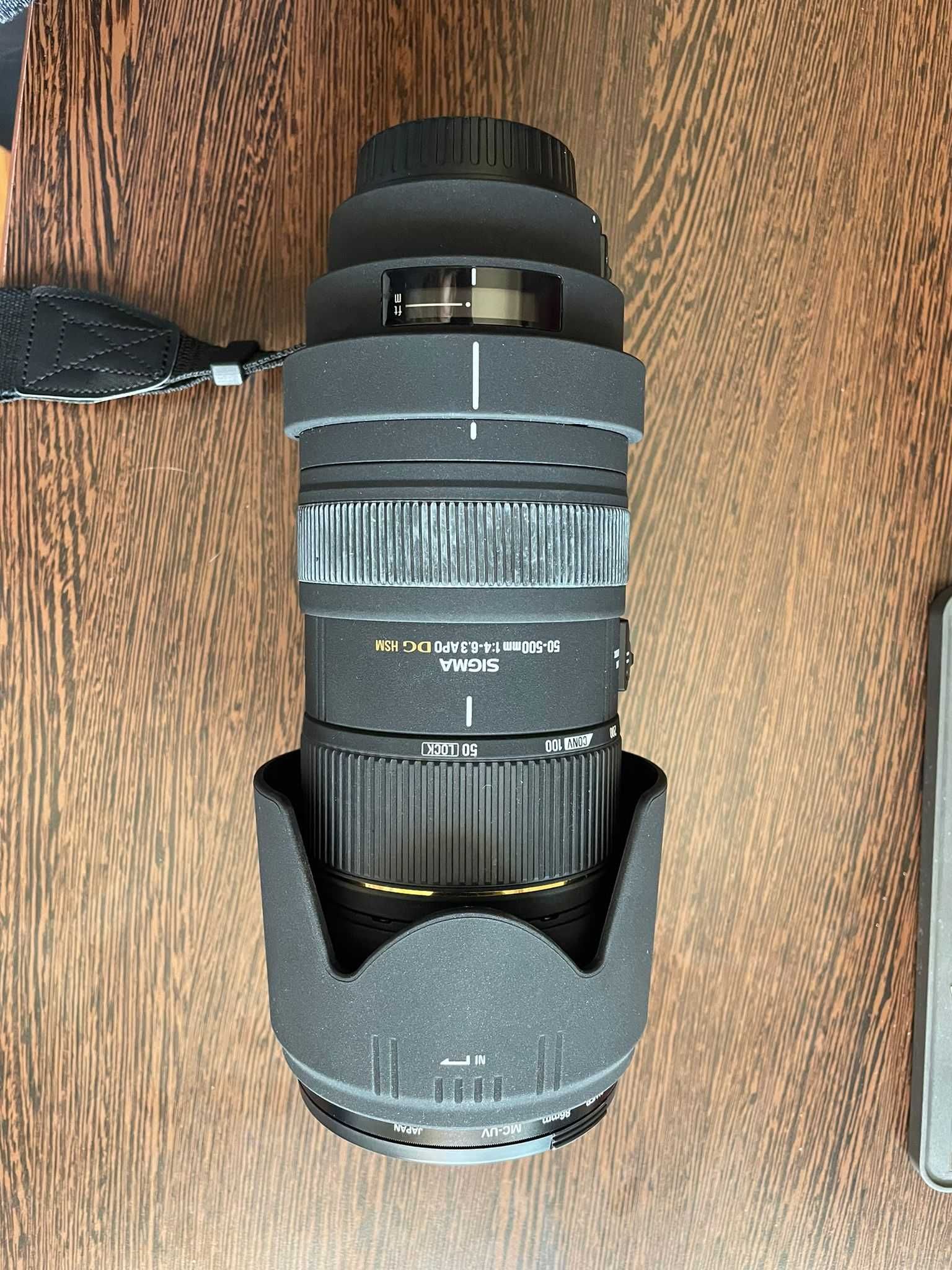 Obiectiv zoom 5-500 Sigma montura Canon nefolosit