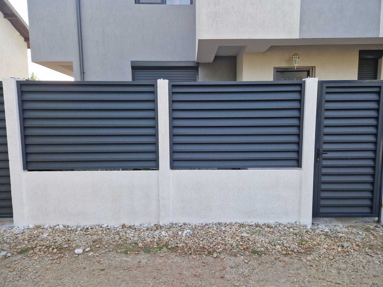Gard metalic jaluzea | Suruburi ascunse | Dolj | Model 2025 |