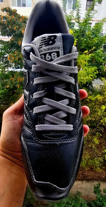 Sneakers New Balance  Negru, piele neagra, mărimea 40,5