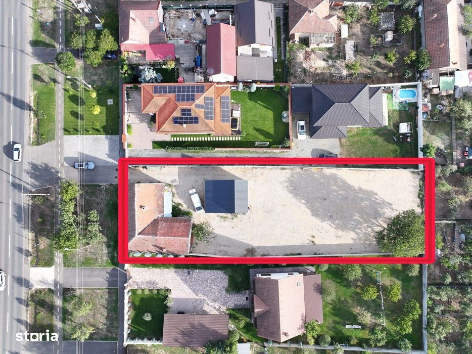 Teren 900 mp cu cladire de birouri pt depozit, parc auto,  centru logi