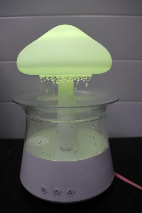 Овлажнител за въздух, дифузер за етерични масла, 7 цвята, ароматерапия