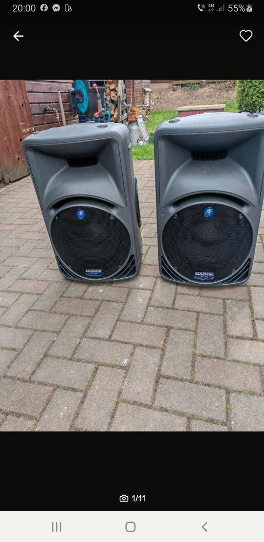 Boxe active Mackie Srm450v1 400w 12toli/mixer activ Soundcraft 600 2x3