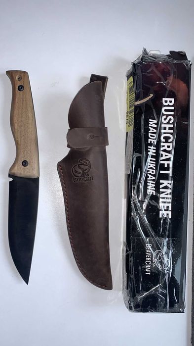Cuțit Bushcraft BeaverCraft Full Tang cu teacă de piele