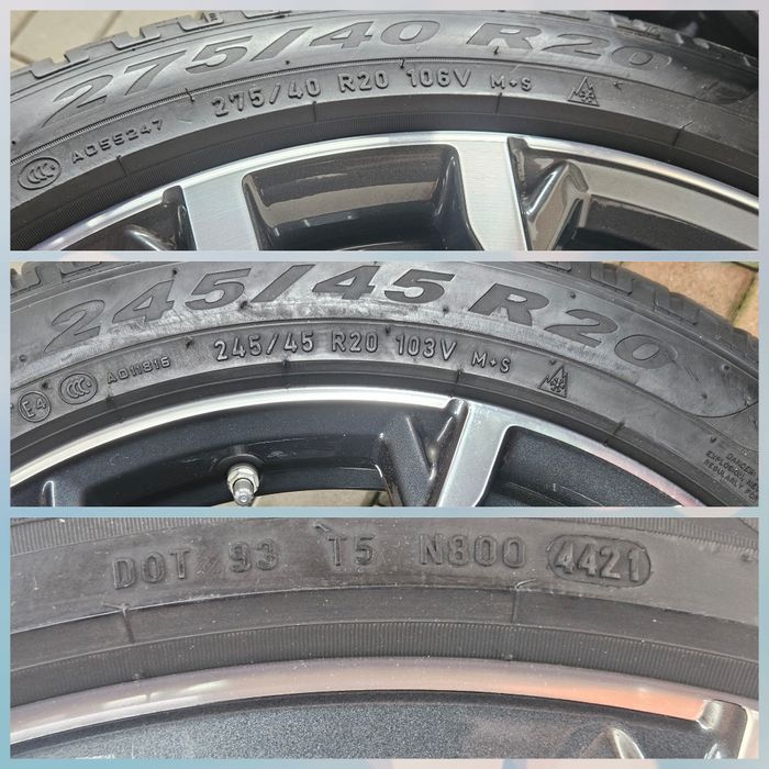 Jante BMW 20 X3 G01 X4 G02 echip iarna 245 45 20 / 275 40 20 Pirelli