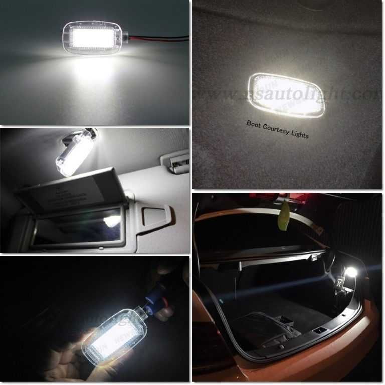 Set Lampi LED picioare Portiere Usi Portbagaj Torpedou Mercedes Benz