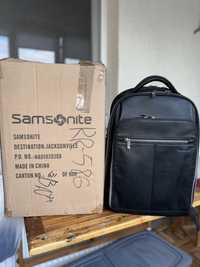 NOU NOUT: Classic Leather Backpack Samsonite