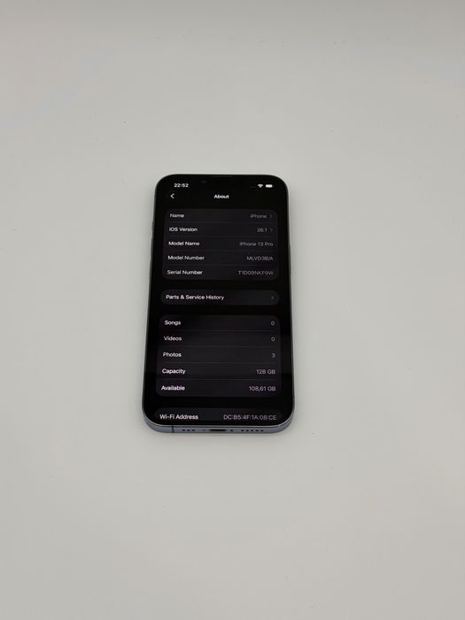 iPhone 13 Pro 128 Gb Sierra Blue 100% Батерия