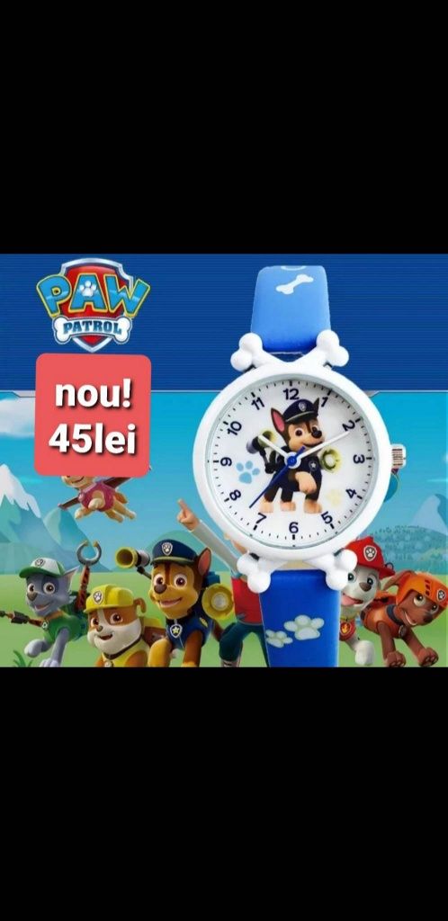 Ceas nou Paw patrol